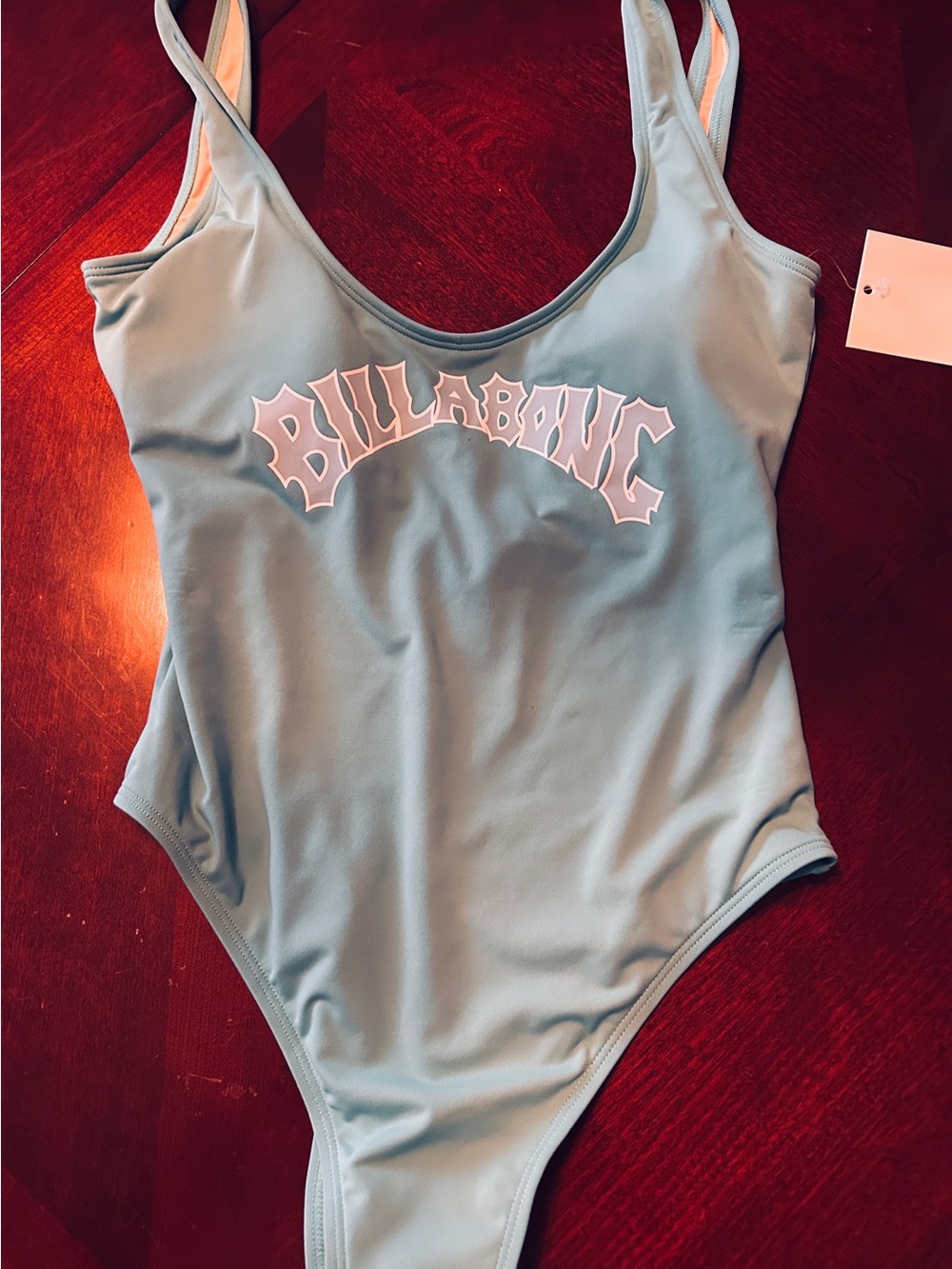Billabong Teal Green One-Piece Swimsuit